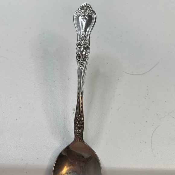 Precious Rose Stanley Roberts Rogers Co Stainless Tablespoon 1970s Korea - Picture 7 of 9